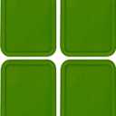 Replacement Lids fits Pyrex 3-Cup Glass Food Storage Container Bowls, (7.75 x 5.75-Inch) Plastic Rectangle Lids Covers for Pyrex 7210-PC, Airtight & Leakproof (4-Pack, Green)