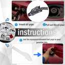 Capless Gas Cap Easy Fuel Filler Neck Vent Pipe Assembly End Fuel Tank Cap Without Cover Compatible With 2015-2025 Ford F150 2011-2025 Ford Explorer 2015-2023 Ford Mustang