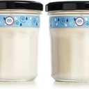MRS. MEYER'S CLEAN DAY Soy Aromatherapy Candle, 35 Hour Burn Time, Made with Soy Wax and Essential Oils, Rain Water, 7.2 oz - Pack of 2
