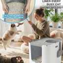 4 Pack Reusable Litter Liners D Compatible with cat Litter Box liner Type-D, Modkat Liners with Heavy-Duty Carrying Handles