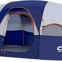 CAMPROS CP 8 Person Camping Tent, Room Divider, Rainfly, Weather Resistant