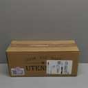 Suli Extra Large Kitchen Utensils Holder with 4 Compartments, Wooden Utensil Organizer for Kitchen Countertop, Farmhouse Kitchen Decor, Rustic Cooking Utensil - Black