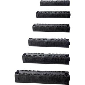 DIY Outdoor Stairs  Slip-Resistant, Durable Weather-Resistant Steps for Hillsides, Slopes, and Gardens  Eco-Friendly Lightweight Stair Solution,6-Piece Set(Black) (6, Black)