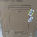 EKO Madison Matte Stainless 50 Liter/13.2 Gallon Step Trash Can w/Inner Liner - Fingerprint Resistant Finish