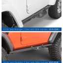 2 Pcs Rock Rails Side Steps Running Boards Fit for 2018-2026 Jeep Wrangler 2 Door & 2020-2026 Gladiator 2 Door with OEM Rock Rails