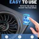 Small Desk Fan, Quiet Portable Table Fan with 100 Speeds, 12 Hrs Cooling, Strong Airflow, Digital Display, 180 Adjustable, Rechargeable Desktop Fan for Bedroom Office Cruise Travel, Black