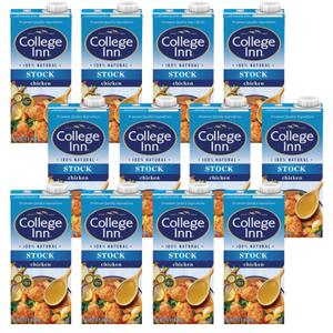 COLLEGE INN Chicken Stock, 32 oz (Pack of 12) Carton BB 1 Apr 2026
