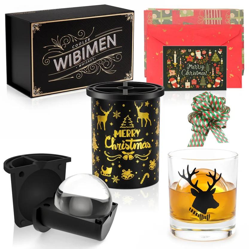 Christmas Gift Set – Merry Christmas - Ice Mold & Glass