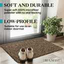 Premium Microfiber Indoor Door Mat 24"x36" Washable Entry Mat, Non-Slip, Waterproof Backing, Super Absorbent, Low Profile Entryway Doormat for Indoor Entrance