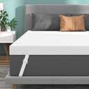 2 Inch Firm Mattress Topper Twin, Gel Infused Bed Topper for Back Pain Relief - Firm Foam Mattress Topper, CertiPUR-US Certified