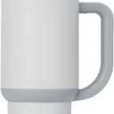 Ello Oasis 24 oz Tumbler with Handle & Retracting Straw | Reusable Insulated Stainless Steel Cup 100% Leakproof, Gifts for Teens Women Men | Keeps cold for 24 Hours, Cup Holder Friendly, Grayscale