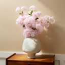 6 PCS 39-inch Cherry Blossom Artificial Flowers, Artificial Elongated Cherry Blossom Stems, for Home Decoration, Wedding Decoration, Indoor/Outdoor Decoration, Party Decoration, Table Decoration