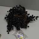 RECUTMS Artificial Berry Garland 6.4FT, Black Christmas Garland with Berries for Tree, Mantel, Table, Fireplace, Indoor Christmas Decorations & Holiday Home Decor(Black Fruit)