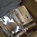 NOCCUR 700PCS Gold Plastic Plates - Gold Disposable Dinnerware Set for 100 - Include 200 Dinner/Dessert Plates, 300 Cutlery, 100 Cups, 100 Napkins, Idea for Wedding/Party/New Year