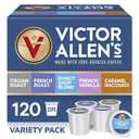 Victor Allen's Coffee Variety Pack, 120 Count, Single Serve Coffee Pods for Keurig K-Cup Brewers (EXP 05/23/28)