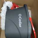 O-Cedar EasyWring Microfiber Spin Mop & Bucket Floor Cleaning System + 2 Extra Refills, Red/Gray