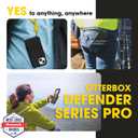 OtterBox Defender MagSafe Case for iPhone 17e, 16e, iPhone 15, iPhone 14, iPhone 13 7X Military-Grade Drop Protection, Rugged Grip Texture, Strap Anchors, Port Covers Non-Retail Packaging Black