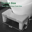 Kzeirm Toilet Stool, Poop Step Stool for Bathroom, Toilet Foot Pooping Stool for Adults, Portable Travel Squat Bench for Feet, Banco para Bao Toilet Leg Raiser