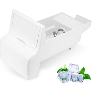 241860803 Refrigerator Ice Bucket Assembly Compatible with Frigidaire, Electrolux, Gibson, Kelvinator, Westinghouse, Crosley, Kenmore, Tappan Frigidaire Replace# AP4300918, 1376941, 218842802