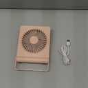Koonie USB Fan, Strong Wind Ultra Quiet Small Desk Fan 220 Tilt Folding 3 Speeds Adjustable USB-C Powered Personal Fan for Home Office Desktop, Pink, NO BATTERY (5.7 inch)