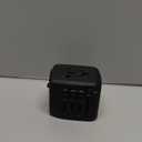 International Travel Adapter Voltage Converter to Step Down 230V to 120V for Hair straighteners, laptops, Cell Phones, Power converters from USA to UK, Europe, Australia Over 200 (Black)