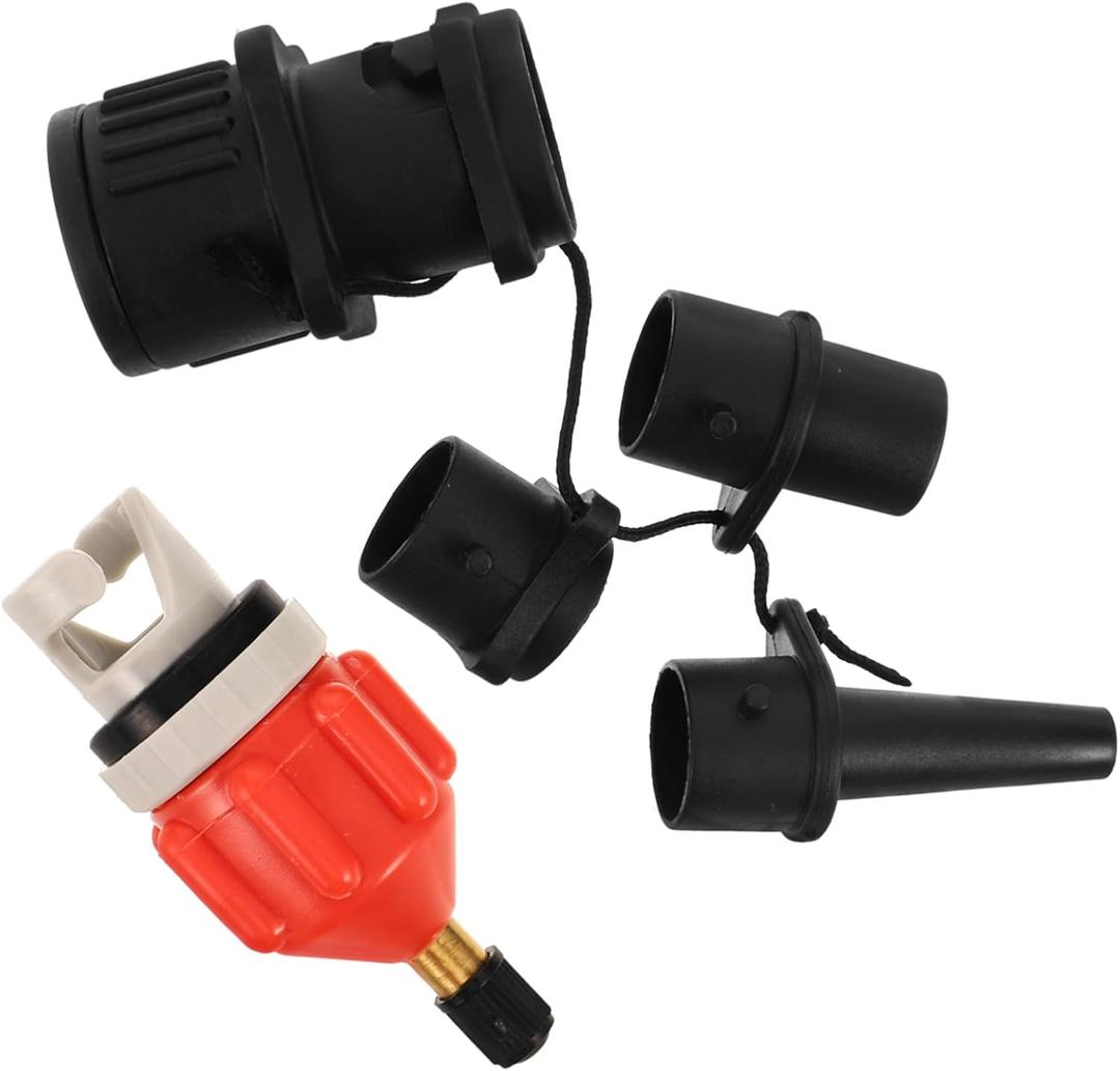 1set Inflatable Boat Adapter Kit Air Valve Converter for Kayaks and Paddle Boards Pumps Adapter for Efficient Inflation During Outdoor Activities