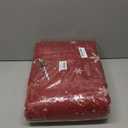 Artoid Mode Red Snowman House Pine Tree Christmas Area Rug, Xmas Winter Home Decor Low-Profile Washable Area Rugs for Entryway Bedroom Living Room Laundry Room Indoor 5x7 Feet