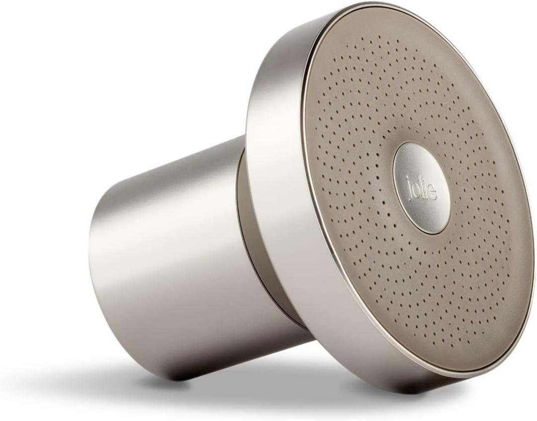 The Jolie Filtered SHOWERHEAD with Shower Water Filter System- High Pressure Showerhead, Hair and Skincare Accessory to Improve Beauty and Personal Care Routine (New Brushed Steel)