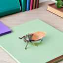 ibasenice 2pcs Realistic Cicada Insect Model Toys for Kids, Lifelike Simulation Cicadas Figures for Insect Theme Party, Home Decoration, Educational Play, 3.34 * 2.75 * 1.18inch