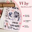 weigelia to My Wife Blanket - Romantic Anniversary, Christmas & Valentines Day Gifts for Wife, Cozy Fleece & Sherpa Throw Blanket for Bed, Couch or Sofa (Rose Pink, 50" x 60")