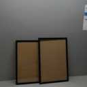 LUCKYLIFE 12x18 Poster Frame Black Set of 2, Display Pictures 11x17 with Mat or 12x18 without Mat, Wall Mount