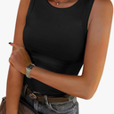 ANRABESS Womens Sleeveless High Neck Tank Tops Fashion Summer Casual Basic Slim Fit Ribbed Racerback Top Shirt Clothes, XL