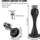 Binocular Tripod Adapter Quick Release with 1/4-20 Inch Threading,T6061 Aluminum Alloy Body,Compatible with Arca Ball Head and 1/4 Thread Head