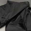 50ft x 12ft Black Backdrop Curtains Wrinkle Free Backdrop Curtain for Wedding Parties Black Fabric Backdrops Drapes Back Drop Cloth Bridal Shower Stage Curtains Wedding Decorations for Reception (50FTx12FT (W5'xH12', 10 Panels))