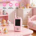 Video Walkie Talkies for Kids, 2 Pack Rechargeable Long Range Video Intercom Kids Walkies Talkies with Camera, Indoor Outdoor Toys for Family Games, Outside, Camping, Hiking for Boys Girls Ages 3-12