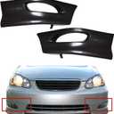 Front Bumper Lip Splitter Chin Spoiler S Style Front Wrap Angle Body Set Replacement for Corolla 2005 2006 2007 2008