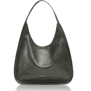 NEWBELLA Hobo Purse, PU Leather Shoulder Bag, Tote Handbag for Work and Travel (Green)
