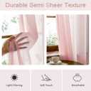 Pinch Pleated Sheer Curtains 96 Inch Length 2 Panels Set, Semi Voile Sheer Curtains for Bedroom Living Room Pinch Pleated Soft Touch Light Filtering Drapes(Deser flomor, 42 W x 96 L, 2 Panels)