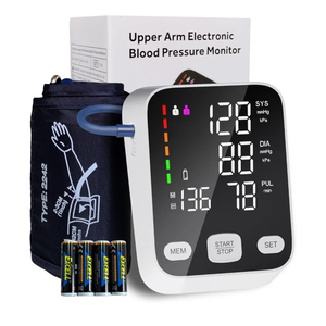 Upper arm Blood Pressure Monitor, 6Inch Large Backlit Display, Accurate Reading, OneButton Operation, 2User Mode with 199 Memory Records, Pulse Rate Detection, Blood Pressure Monitors for Home use