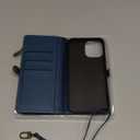 Bocasal Crossbody Wallet Case for iPhone 13 Pro Max with RFID Blocking Card Slot Holder, Magnetic Flip Folio Purse Case, PU Leather Zipper Handbag with Detachable Lanyard Strap 6.7 Inch 5G (Red)