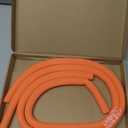 PATIKIL 2 Pcs Pipe Insulation Foam Tube, Heat Preservation Foam Pipe Tubing Covers 3/8" (10mm) ID x 3.3FT x 13/16" OD for Handle Heat Water Pipe Freeze Protection, Orange