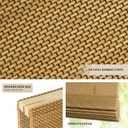 LazBlinds No Tools No Drill Cordless Bamboo Roman Shades, Light Filtering Window Treatment, Roll Up Bamboo Blinds for Windows 41'' W x 64'' H, Acorn