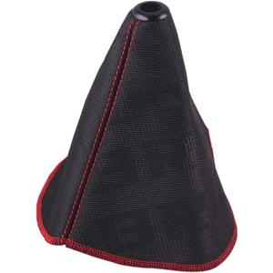 soonbuy Car Gear Shift Collars Interior Accessories Racing Shifter Boot Cover Bride Hyper Fabric Universal Manual Gear Shift Knob Black