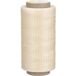 uxcell Leather Sewing Thread 186 Yards 210D/1mm Polyester Waxed Cord for Manual Sewing, Linen