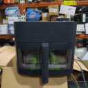 Chefman Crispinator Air Fryer 6-in-1 with 8 Qt capacity, 450F Max Temp with TurboFry Pro Technology for Fast and Even Results, Viewing Window, Nonstick Ceramic Basket (Midnight)