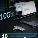 PHIXERO 10 in 1 USB Docking Station Dual Monitor 4K@60HZ for Mac M1/M2, Displaylink Dock with 2 HDMI & 2 DP, 100W PD, 3 USB 3.2Gen2 [10 Gbps], Ethernet, Audio, Compatible with Thunderbolt, Windows,et (Silver)