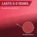 YDKGL Kitchen Mats for Floor, Super Absorbent Kitchen Rugs Non Slip Washable, Soft Imitation Linen Braided Kitchen Runner Rug, Standing Mat Sink Mat, Easy to Clean, Red 17x30