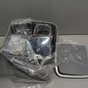 Bathroom Accessories Set - Gorgeous Grey Bathroom Set, 10PC Bathroom Accessory Set, Gray Bathroom Accessories Set, Trash Can, Qtip Holder Dispenser & Soap Dispenser