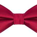 KissTies Mens Pre-Tied Bow Tie Adult's Adjustable Tuxedo Satin Bowtie