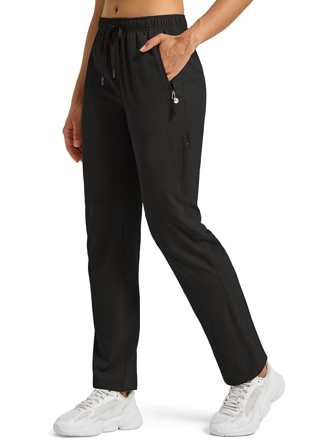   Willit Women's Hiking Pants Quick Dry Cargo Pants Lightweight Water Resistant Travel Golf Pockets, Size Medium, 29"